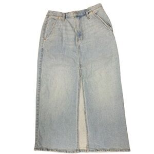 OAK & FORT Light blue denim skirt